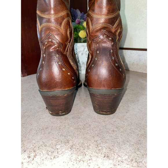 Ariat Womens Heritage J Toe Western Boots Size 10B Brown Leather Embroidered Cow - Picture 8 of 13